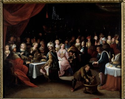 Die Hochzeit zu Kana von Hieronymus II Francken