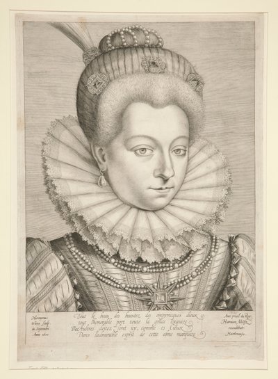 Porträt von Catherine Henriette de Balzac D von Hieronymus Wierix