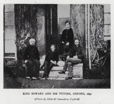 König Edward VII. und seine Lehrer an der Universität Oxford von Hills and Saunders
