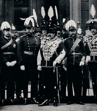 Der zukünftige König Edward VII und Offiziere der Queen