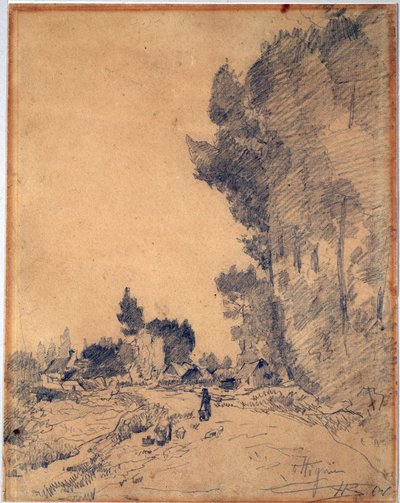 Landschaft in Ottignies von Hippolyte Boulenger