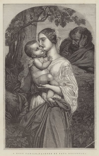 Eine Heilige Familie von Hippolyte Delaroche