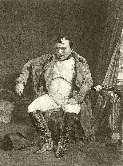 Abdankung, Napoleon in Fontainebleau von Hippolyte Delaroche