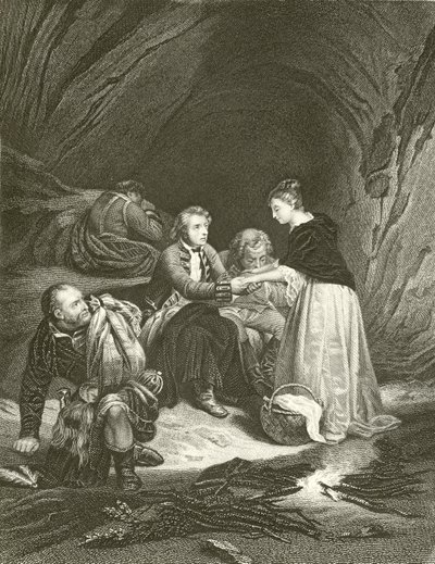 Charles Edward (der Prätendent) und Flora Macdonald von Hippolyte Delaroche