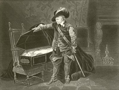 Cromwell betrachtet den toten Körper von Charles I. von Hippolyte Delaroche