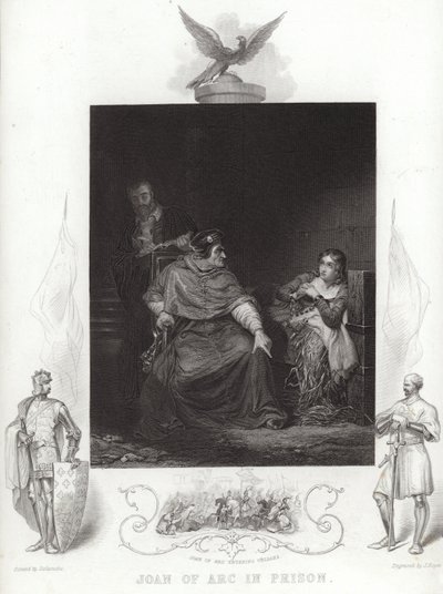 Johanna von Orleans im Gefängnis von Hippolyte Delaroche