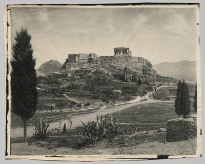 Blick auf die Akropolis (gehender Mann im Vordergrund) von Hippolyte Petitjean