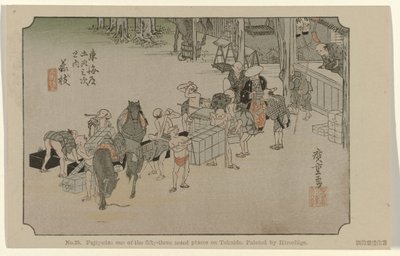 Fujieda von Hiroshige (I) , Utagawa