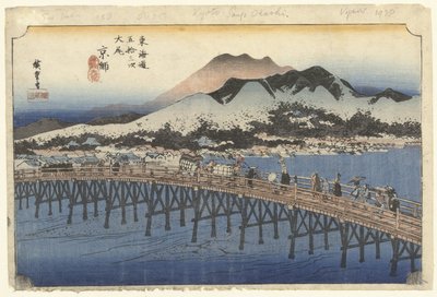 Kyoto, die große Brücke bei Sanjo von Hiroshige (I) , Utagawa