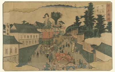 Parade in Kasumigaseki von Hiroshige (II) , Utagawa
