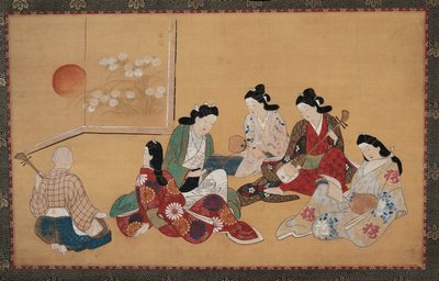 Musizierende Gesellschaft von Hishikawa Moronobu