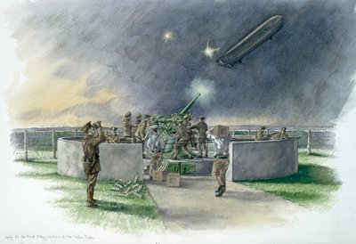 Lodge Hill Batterie, Chatham, Kent, Erster Weltkrieg von Historic England Staff graphic artist