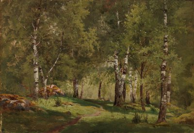 Inneres eines Birkenhains von Hjalmar Munsterhjelm
