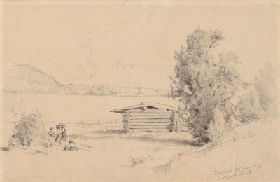 Blick vom Seeufer bei Suolijärvi von Hjalmar Munsterhjelm