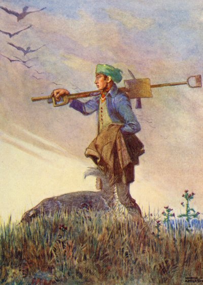 Der müde Bauer geht von seiner Arbeit von Honor Charlotte Appleton