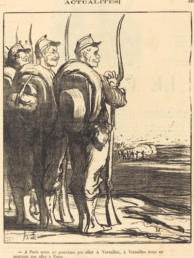 In Paris konnten wir nicht... nach Versailles gehen... von Honoré Daumier
