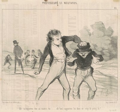 Ah! Du berichtest alles dem Meister ... von Honoré Daumier