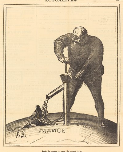 Nach der Blutpumpe, die Goldpumpe von Honoré Daumier