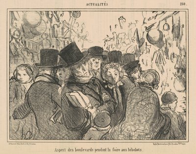 Aussehen der Boulevards während der Trödelmesse von Honoré Daumier