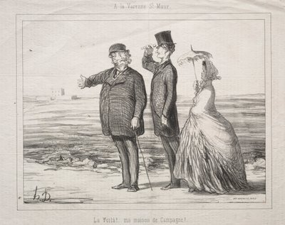 In Varenne-Saint-Maur: Sieh! Hier ist es, mein Haus auf dem Land! von Honoré Daumier