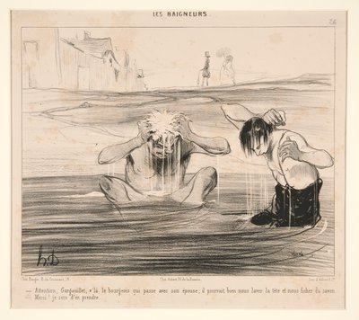 Achtung, Gargouillet, v von Honoré Daumier