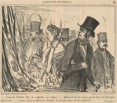 Wirst du bald aufhören, diese Schals anzusehen? von Honoré Daumier
