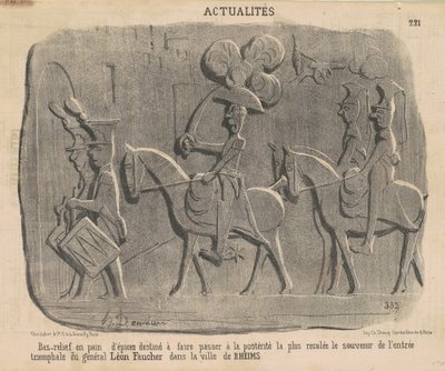 Basrelief aus Lebkuchen ... von Honoré Daumier