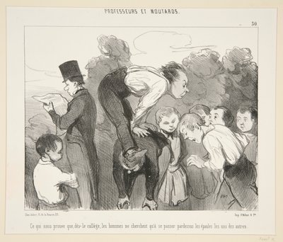 Ce qui nous prouve que, des le college von Honoré Daumier