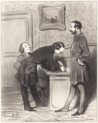 Es ist gut, weil es dein Freund ist... von Honoré Daumier