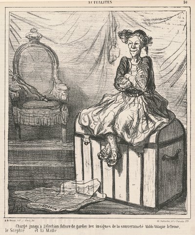 Beauftragt ... die Insignien der Souveränität zu bewachen von Honoré Daumier