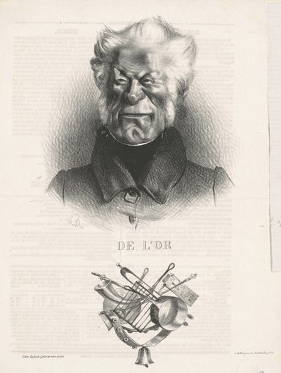 Von Gold (J. -Ant. -Adrien Delort) von Honoré Daumier