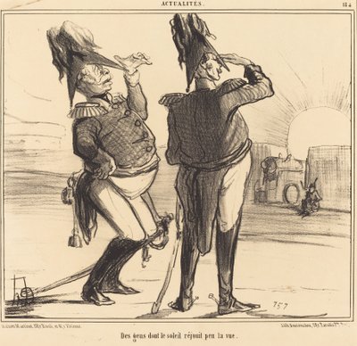 Menschen, deren Augen sich wenig an der Sonne erfreuen von Honoré Daumier