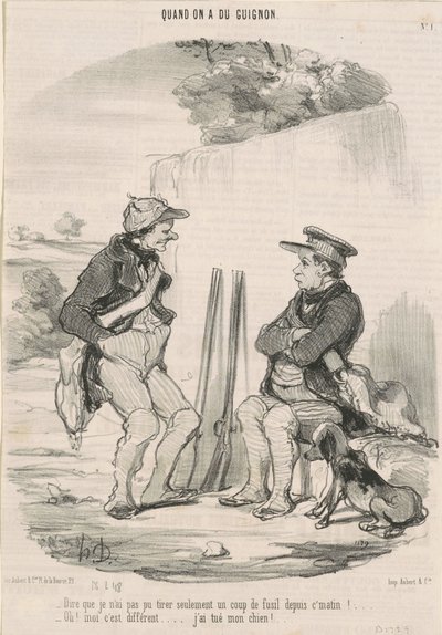 Zu sagen, dass ich nicht schießen konnte ... von Honoré Daumier