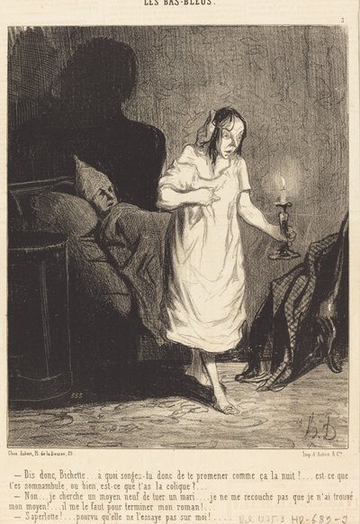 Sag mal, Bichette... woran denkst du... von Honoré Daumier