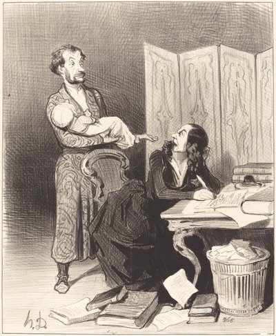 Tragen Sie das weiter weg... unmöglich zu arbeiten... von Honoré Daumier