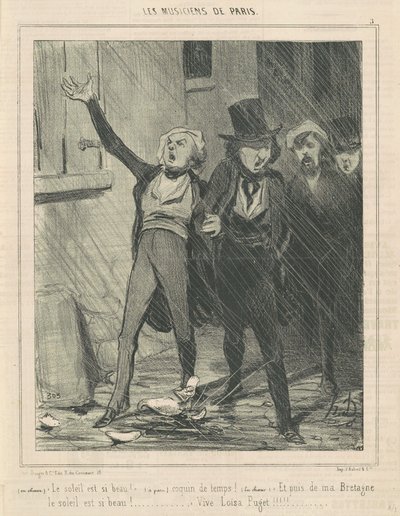 Im Chor. Die Sonne ist so schön ... von Honoré Daumier