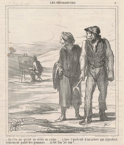 Da ist einer, der ist ein komischer Kerl ... von Honoré Daumier