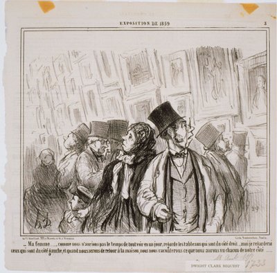 Ausstellung von 1859 - Meine Frau... Wie wir nicht hätten von Honoré Daumier