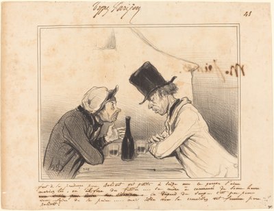 Vorsicht, Vater Balivot, Ihre Kleine ist sechzehn... von Honoré Daumier