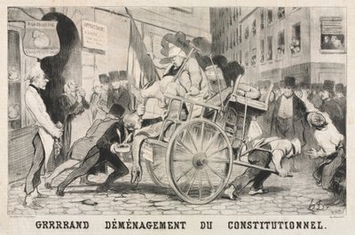 Große Entfernung der konstitutionellen Einrichtung, 1846 von Honoré Daumier