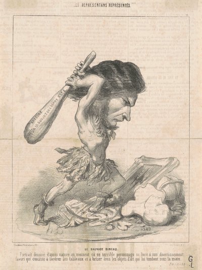 J. Martial Bineau (2. Platte) von Honoré Daumier