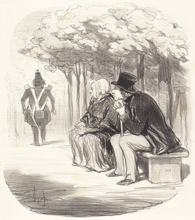 Ich wundere mich nicht, wenn Frauen... Geschmack haben... von Honoré Daumier