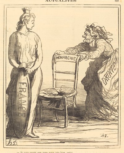 Ich versichere Ihnen, dass Sie sehr gut sitzen werden von Honoré Daumier