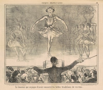 Der Tänzer, der stolz darauf ist, ... von Honoré Daumier