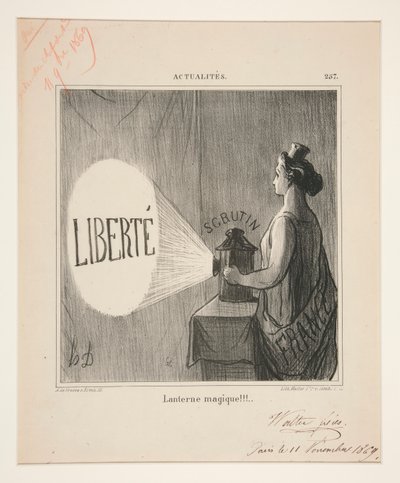Zauberlaterne!!!, #257 aus Actualités von Honoré Daumier