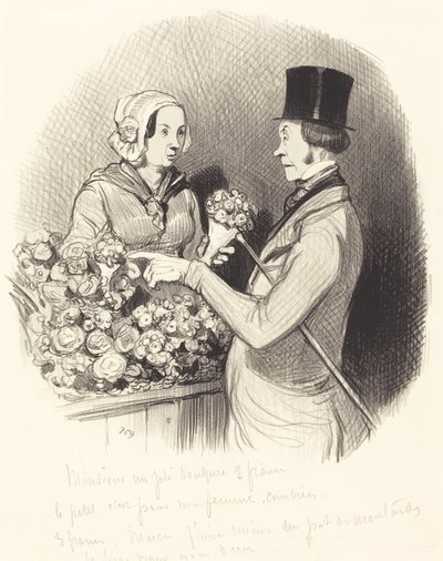 Der Tag, an dem man galant sein muss von Honoré Daumier