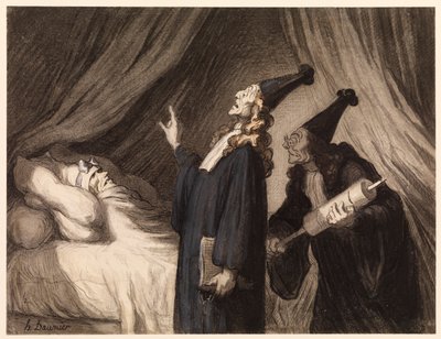 Der eingebildete Kranke von Honoré Daumier