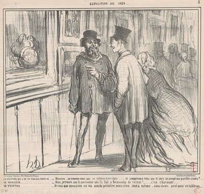 Der Maler, dessen Bild abgelehnt wurde... von Honoré Daumier