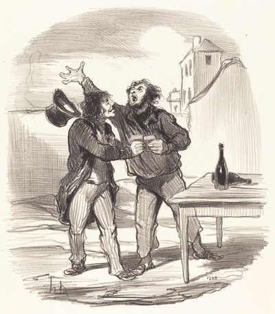 Mitglied... des zehnten Dezembers nimmt das... von Honoré Daumier