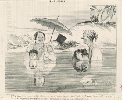 Mme Greluche: Oh Gustave, wie gut sie ist! von Honoré Daumier